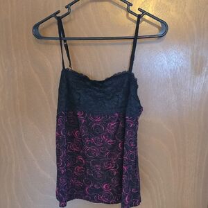 George Black and Pink Floral Camisole
